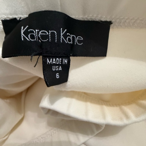 Karen Kane Cream side zip ankle pants, size 6 - Picture 5 of 5